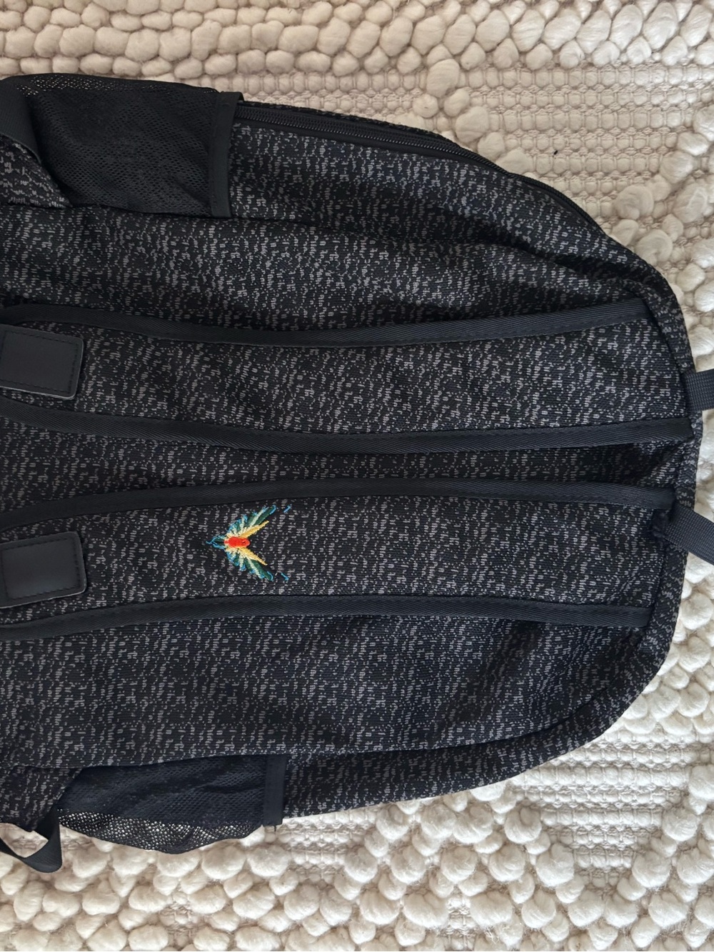 Logan Paul Maverick grey & black Backpack luggage parrot logo - Picture 5 of 14